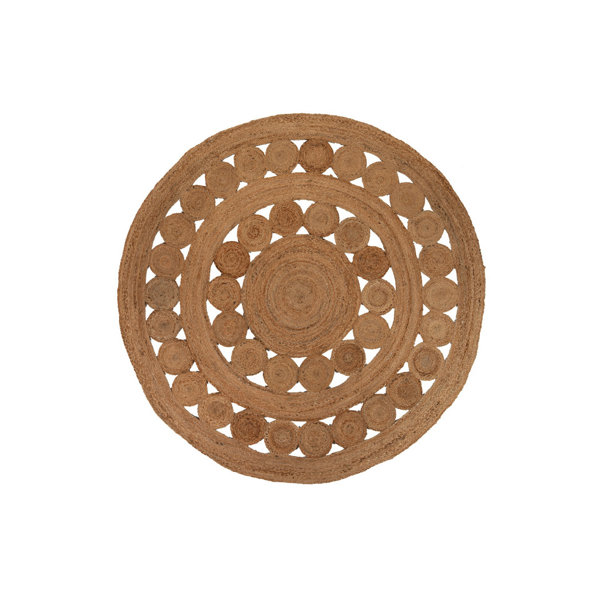 Garpe Interiores Natural Jute Rug 220x1x220 Cm Wayfair.co.uk